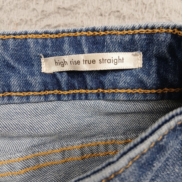 Wrangler High Rise True Straight Jeans Light Wash Women's Size 10x32 EUC - Picture 7 of 16